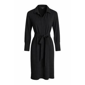 Club Monaco Black Collared Shirt Dress Career Work Office Neutral Minimalist M